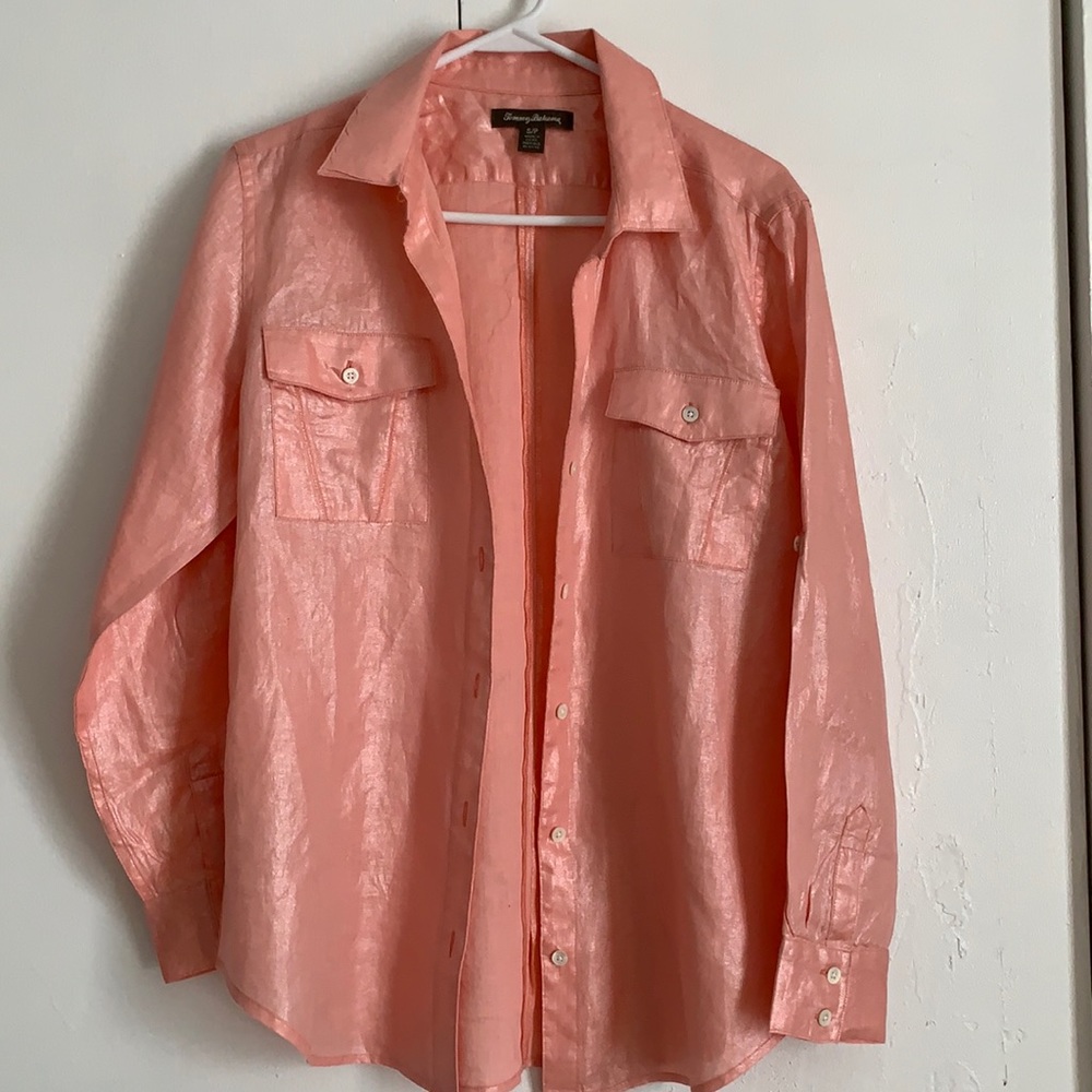Tommy Bahama Shimmer Linen Shirt Size S